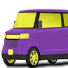 Jeu Purple big car coloring en plein ecran