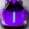 Jeu Purple concept car puzzle en plein ecran
