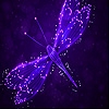 Jeu Purple dragonfly slide puzzle en plein ecran