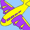 Jeu Purple wing aircraft coloring en plein ecran