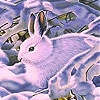 Jeu Rabbit in the snow slide puzzle en plein ecran