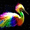 Jeu Rainbow heron slide puzzle en plein ecran