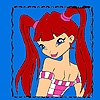 Jeu Red haired girl in frame coloring en plein ecran