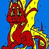 Jeu Red little dragon coloring en plein ecran