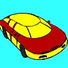 Jeu Red modern concept car coloring en plein ecran