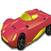 Jeu Red sport concept car coloring en plein ecran