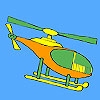Jeu Short distance helicopter coloring en plein ecran