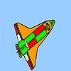 Jeu Space colorful rocket coloring en plein ecran