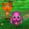 Jeu Toto and Sisi Play Tennis en plein ecran