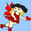Jeu Valentine day fairy coloring en plein ecran