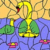 Jeu Water lily and ducks coloring en plein ecran