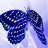 Blue butterfly slide puzzle