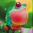 Fat red frog slide puzzle