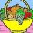 Fruit basket in the kitchen coloring