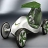 Green concept car slide puzzle