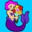 Mermaid Flowers Coloring
