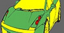 Jeu Fast green car coloring