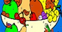 Jeu Fresh fruits in the basket coloring