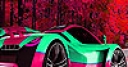 Jeu Pink futuristic car puzzle