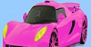 Jeu Pink gorgeous car coloring