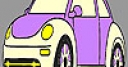 Jeu Purple old model car coloring