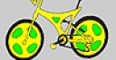Jeu Amazing yellow bike coloring