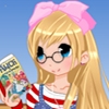 Jeu Anime bookworm girl dress up game en plein ecran