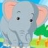 Baby circus elephant