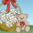 Valentine coloring page – teddy bear