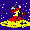 Jeu Best flamenco dancer coloring en plein ecran