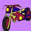 Jeu Best style motorcycle coloring en plein ecran