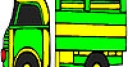 Jeu Big green lorry coloring