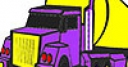 Jeu Big purple lorry coloring