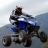 blue ATV jumping
