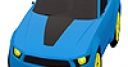 Jeu Blue city car coloring