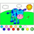 Blue Cow Coloring Book