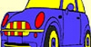 Jeu Blue cute car coloring
