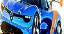 Jeu Blue racing car slide puzzle