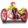 Jeu Burgundy motorbike coloring en plein ecran