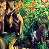 Jeu Chimpanzees in the jungle puzzle en plein ecran