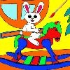 Jeu Christmas Bunny 1 – Rossy Coloring Games en plein ecran
