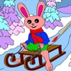 Jeu Christmas Bunny – Rossy Coloring Games en plein ecran