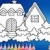 Christmas House Coloring