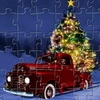 Jeu Christmas Tree Delivery Jigsaw en plein ecran