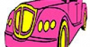 Jeu Classic pink car coloring