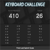 Jeu Keyboard Challenge en plein ecran
