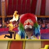 Jeu clown duVdo’s circus en plein ecran