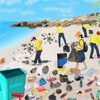 Jeu Coastal Clean Up en plein ecran