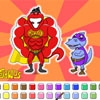 Jeu Color Games – DinoSawUs Superhero Dinosaurs en plein ecran