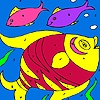 Jeu Colorful fishes coloring en plein ecran